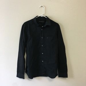 French Connection Black Long-Sleeve Shirt
